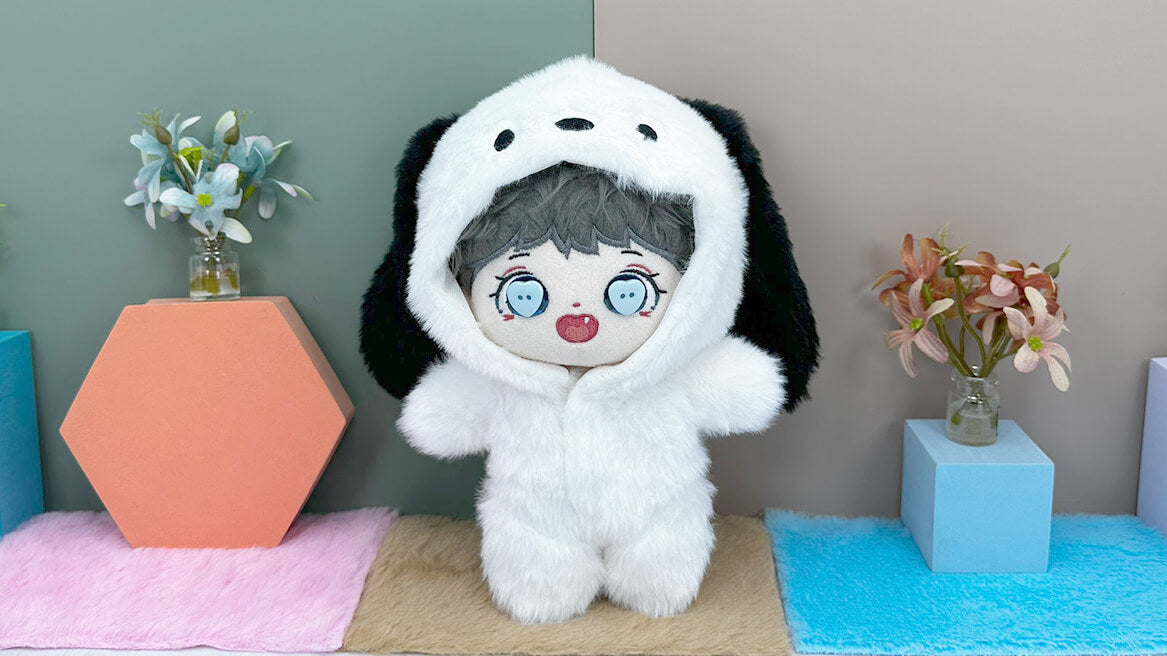 niannyyhouse 10cm~15cm 20cm 40cm Plush Doll Clothes Puppy Onesies Outfit Dolls Accessories Dress Up