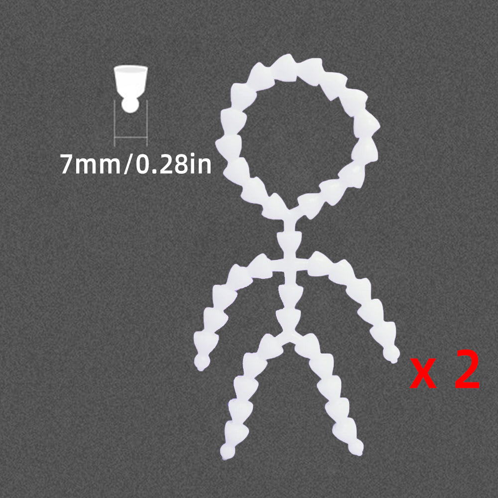 2PCs Movable Skeleton Figure Frame Full Body Model DIY Plush Toy Making Accessories - 10cm / B - niannyyhouse
