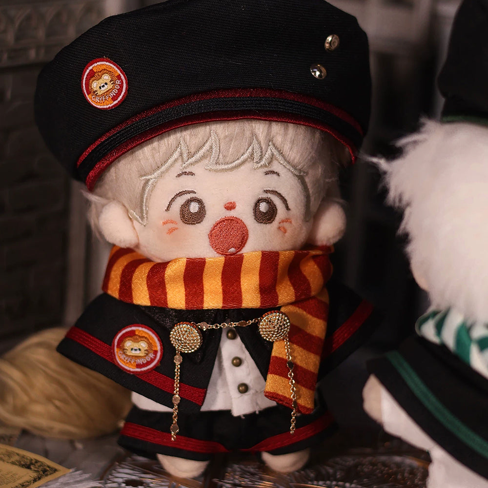 Plush Doll Clothes Magic School Style Set 10-15cm | Hat & Cloak Included, Shirt Pants & Scarf, Soft Stuffed Animal, Dress Up Accessories - photo 9 of 14