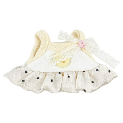 Mini Polka Dot Dress Set for 10cm Plush Doll – 3 Colours - view 2
