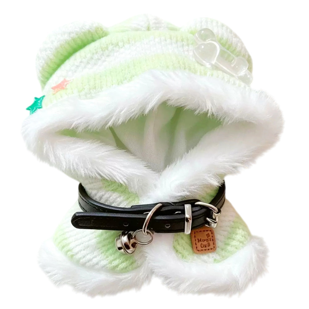niannyyhouse 10cm-15cm Plush Doll Clothes Starry Shawl with Collar Sof