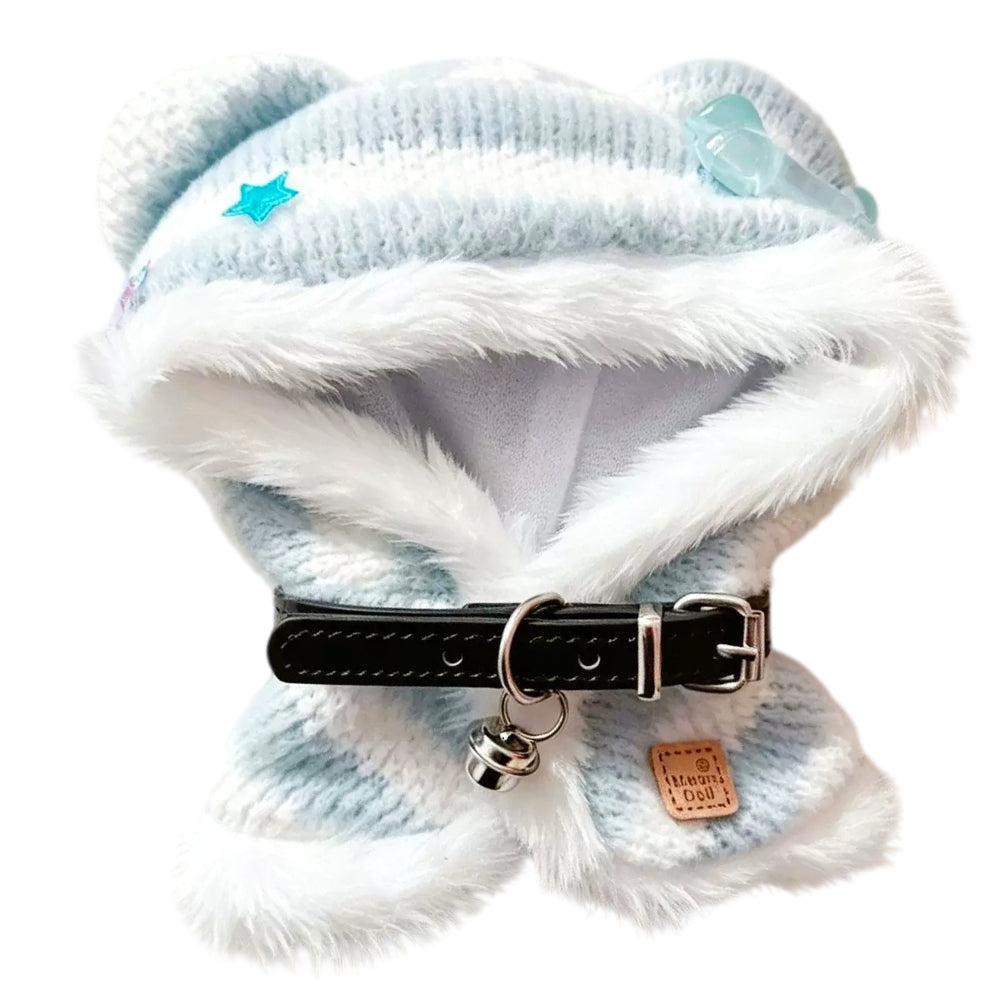 niannyyhouse 10cm-15cm Plush Doll Clothes Starry Shawl with Collar Sof
