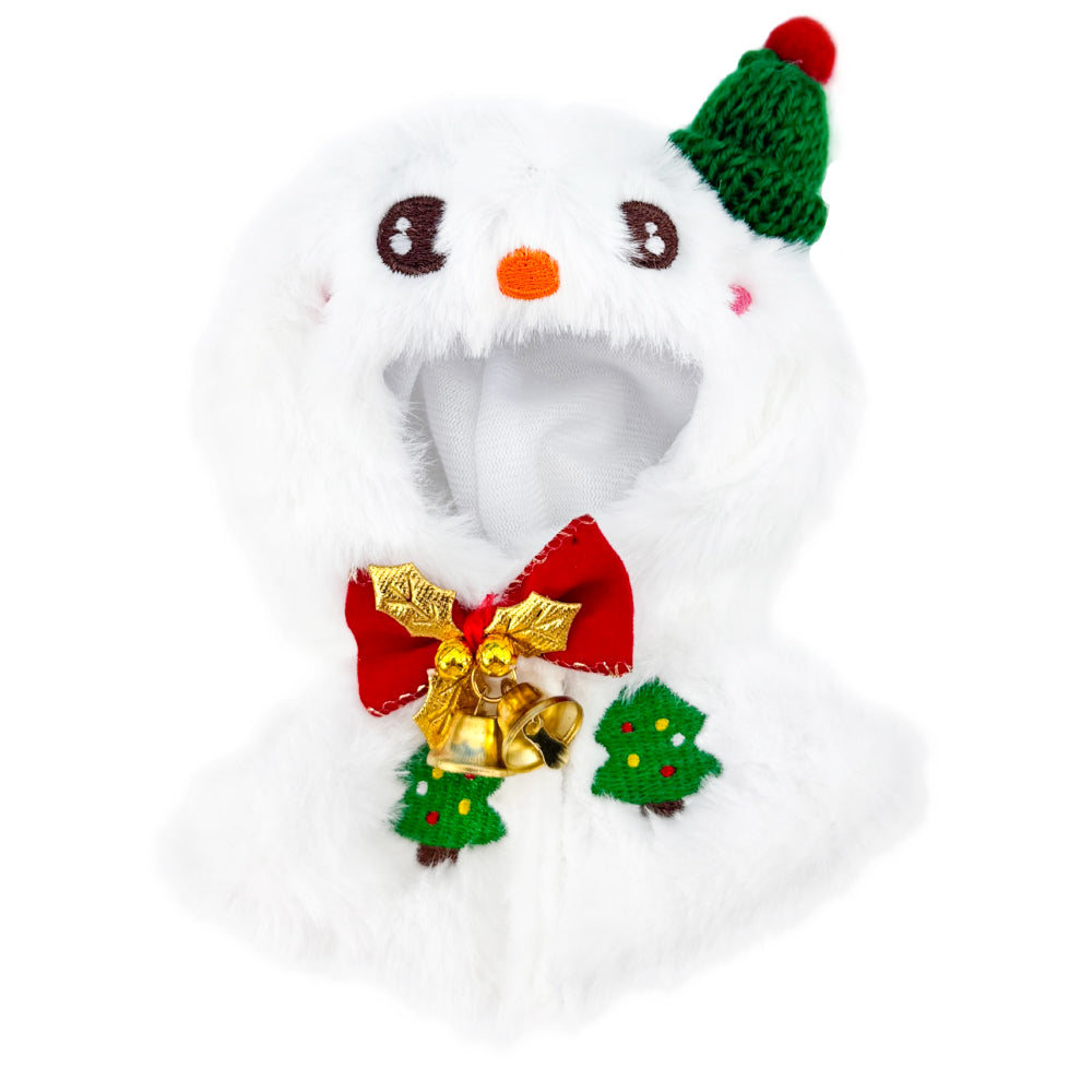 niannyyhouse 10cm 15cm Plush Doll Christmas Capelet Shawl (Snowman & Reindeer) - Detail Showcase 2 | niannyyhouse