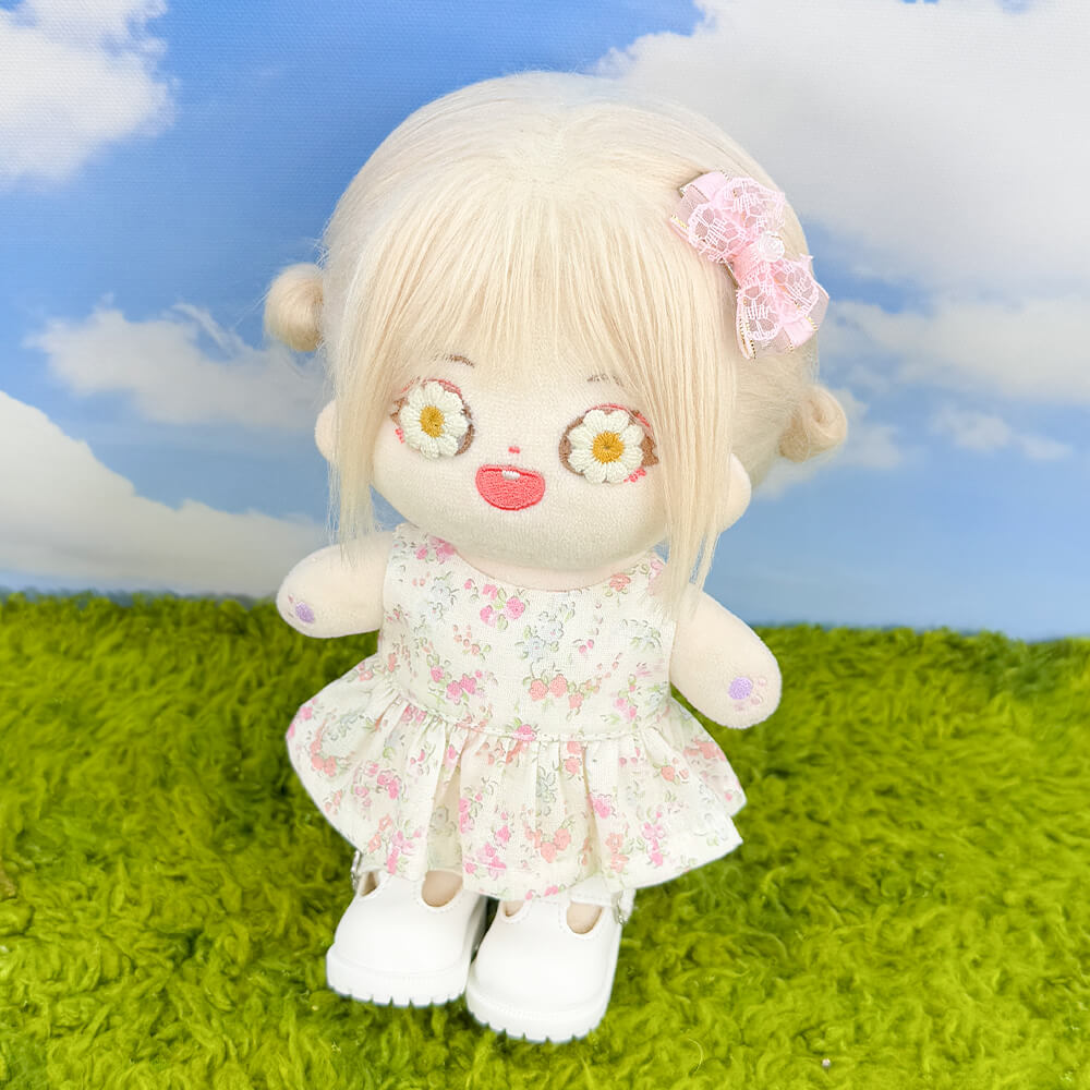 10cm 15cm 20cm Plush Doll Clothes: Floral Summer Dress β niannyyhouse