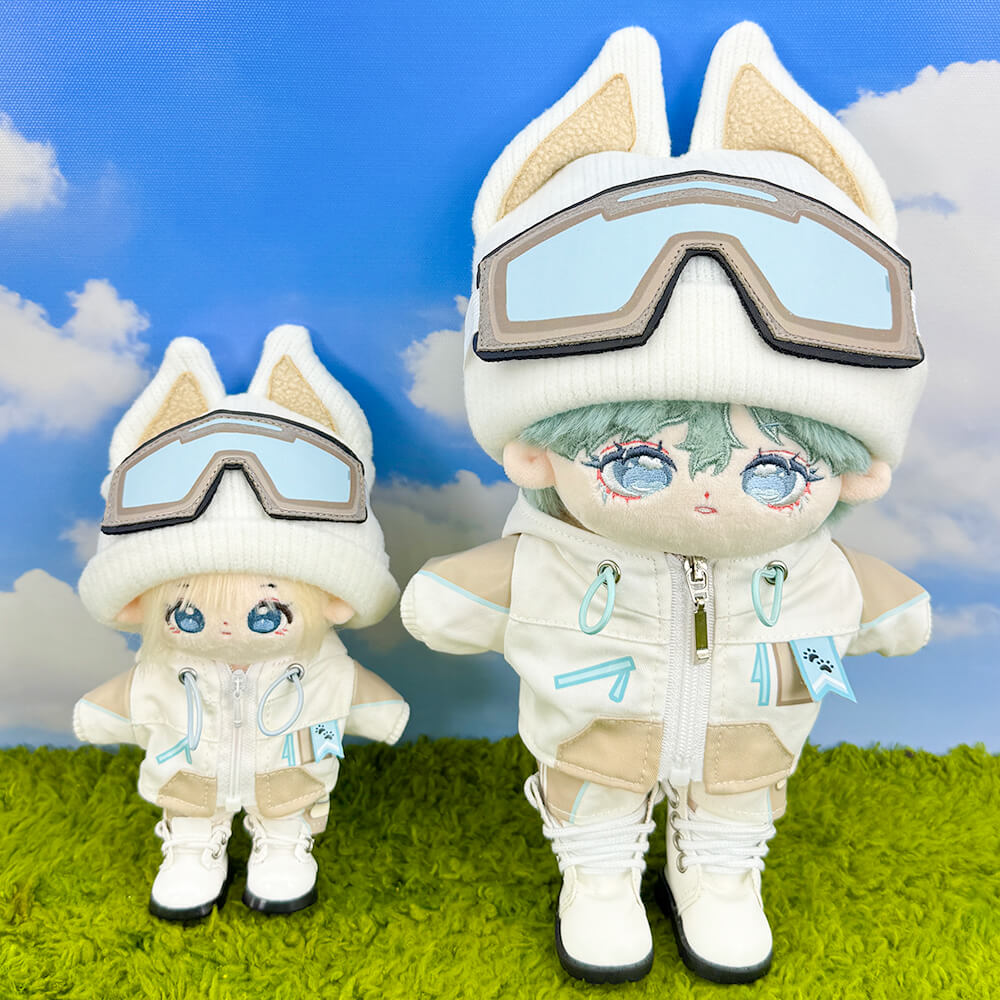 niannyyhouse 10cm 20cm Plush Doll Clothes Ski Suit Soft Stuffed Animal