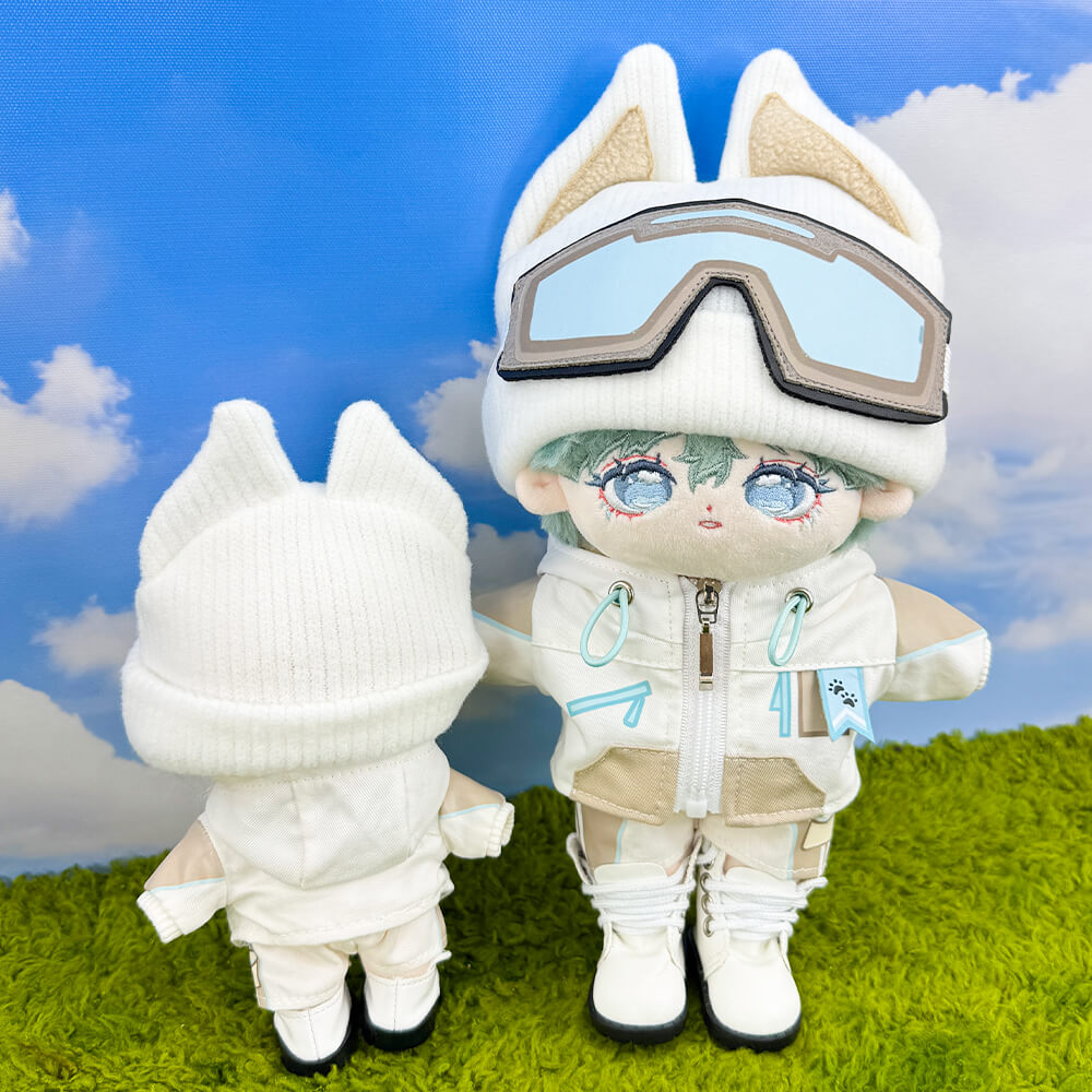niannyyhouse 10cm 20cm Plush Doll Clothes Ski Suit Soft Stuffed Animal