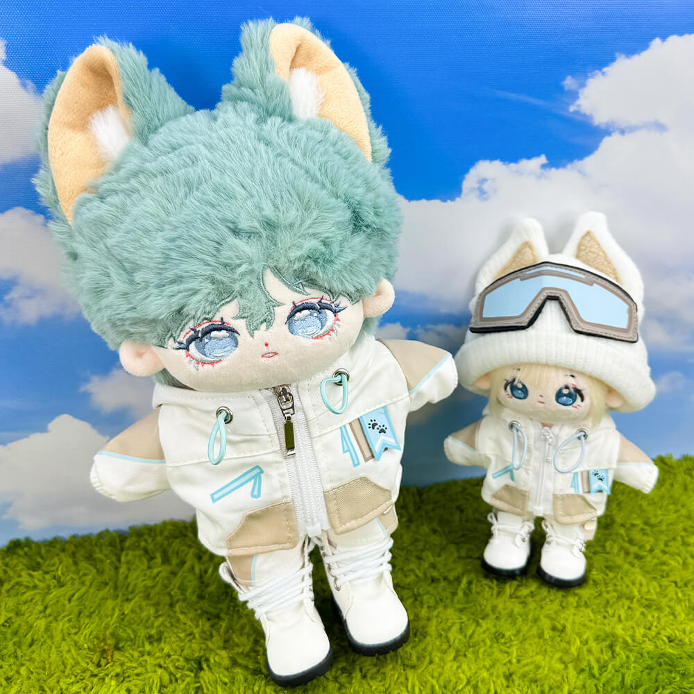 niannyyhouse 10cm 20cm Plush Doll Clothes Ski Suit Soft Stuffed Animal
