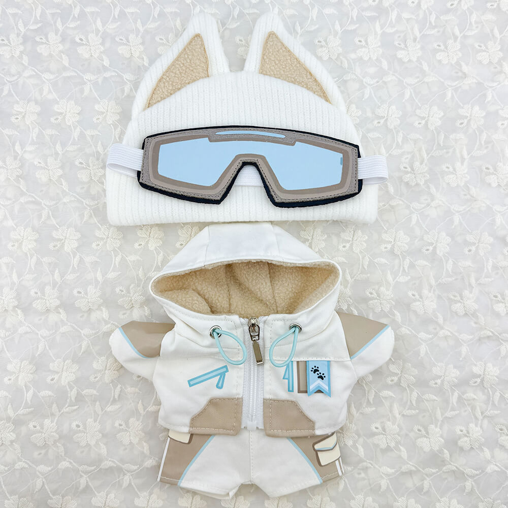 niannyyhouse 10cm 20cm Plush Doll Clothes Ski Suit Soft Stuffed Animal