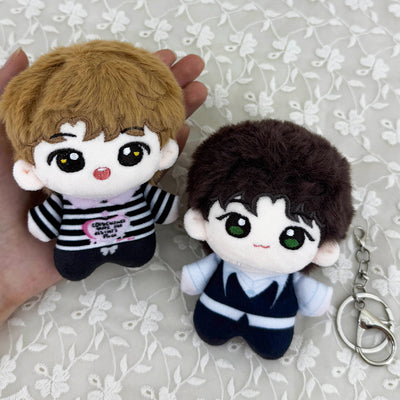 4 Inch Humanoid Plush Doll with Keychain & Bag Charm – 18 Styles