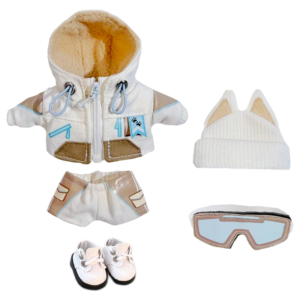 niannyyhouse 10cm 20cm Plush Doll Clothes Ski Suit Soft Stuffed Animal