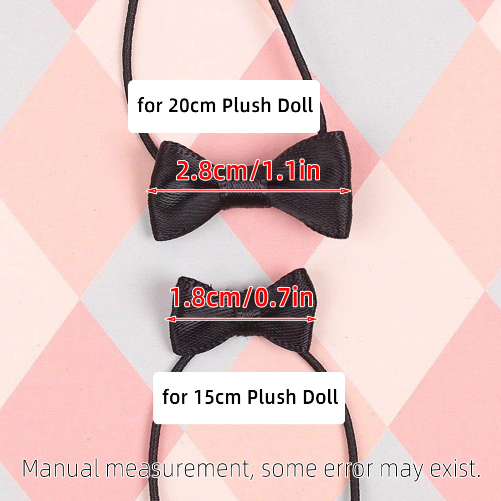 niannyyhouse 15cm 20cm Plush Doll Necktie & Bow Tie Dress-Up Accessory - Detail Showcase Angle 5 | niannyyhouse