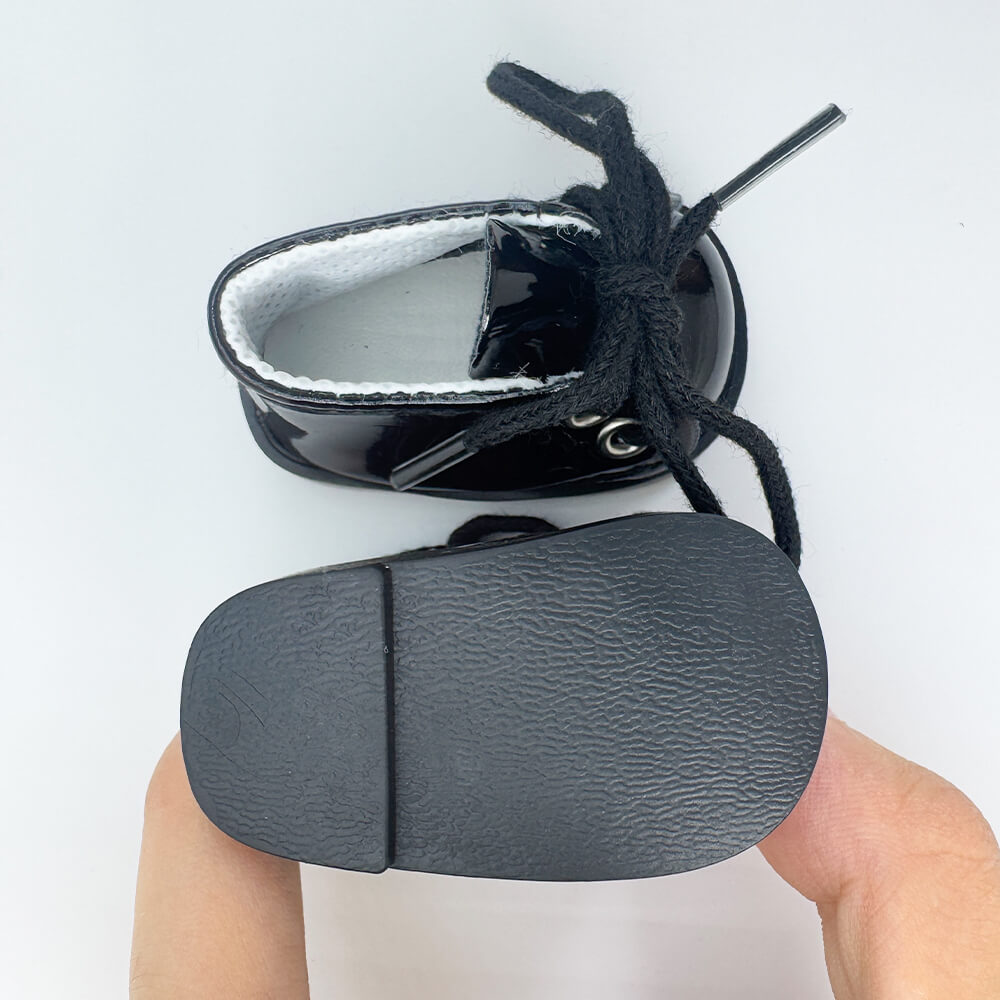 Leather Shoes for 15cm 20cm Plush Doll - 4 Colors | Stand-Friendly Design
