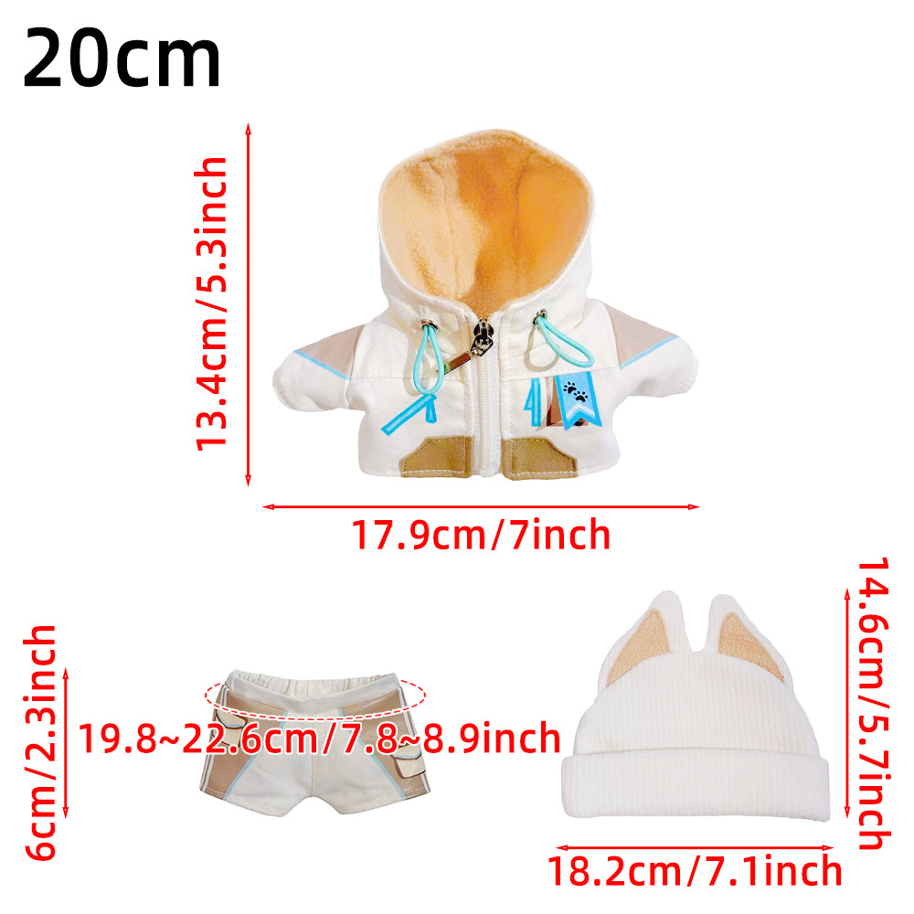 niannyyhouse 10cm 20cm Plush Doll Clothes Ski Suit Soft Stuffed Animal