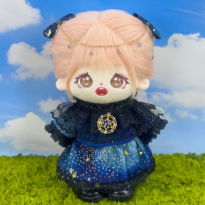 Dark Blue Starry Sky Dress Set for 20cm Plush Doll – 2-Piece - view 2