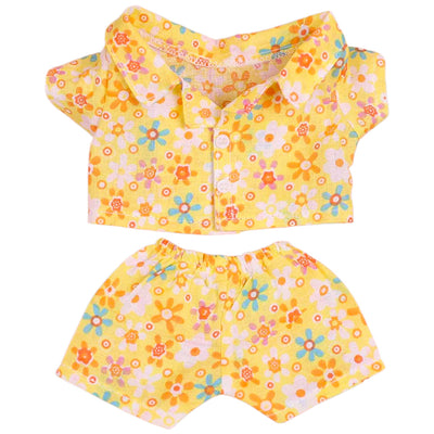 Pajama Set for 20cm Plush Doll – Shirt & Shorts, 6 Colours