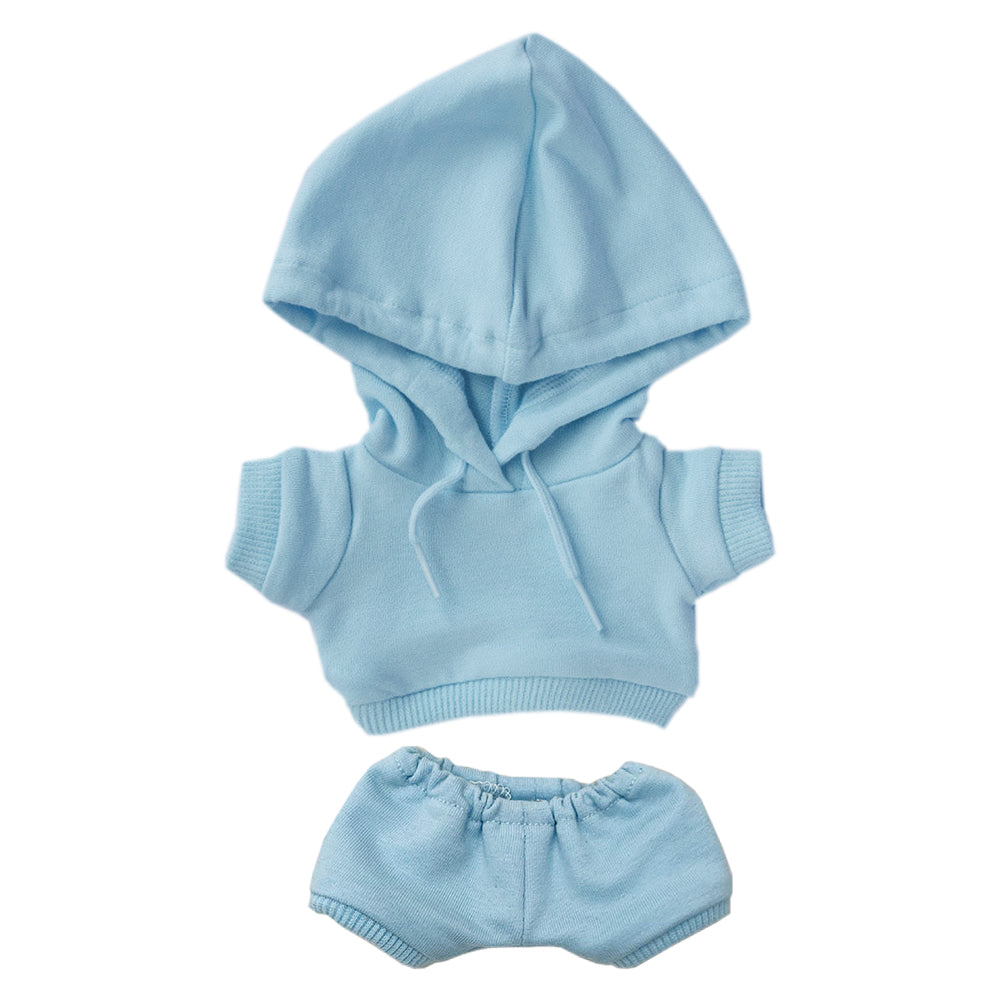 niannyyhouse 10cm 15cm 20cm Plush Doll Clothes Solid Hoodie Pants Elastic Sportswear Suits Soft Stuffed Plush Toy Dress Up Accessories.