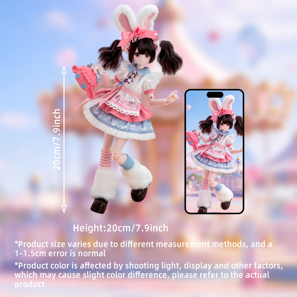 Fluffy Movement 1/6 BJD Blind Box 7.9in Doll Figures | niannyyhouse