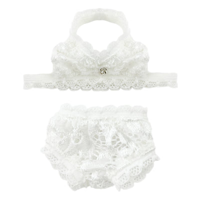 niannyyhouse 1/4 1/3 BJD Doll Lingerie Underwear Set (Top & Panties) - Detail Showcase Angle 2 | niannyyhouse - view 2