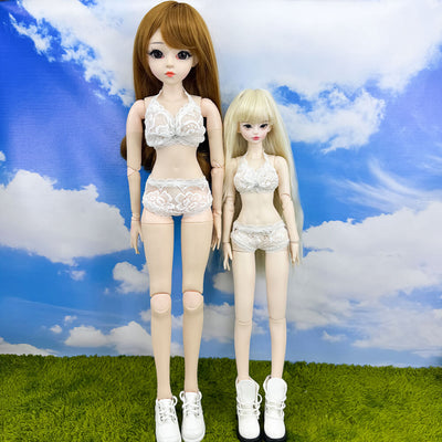 niannyyhouse 1/4 1/3 BJD Doll Lingerie Underwear Set (Top & Panties) - Main Product View | niannyyhouse