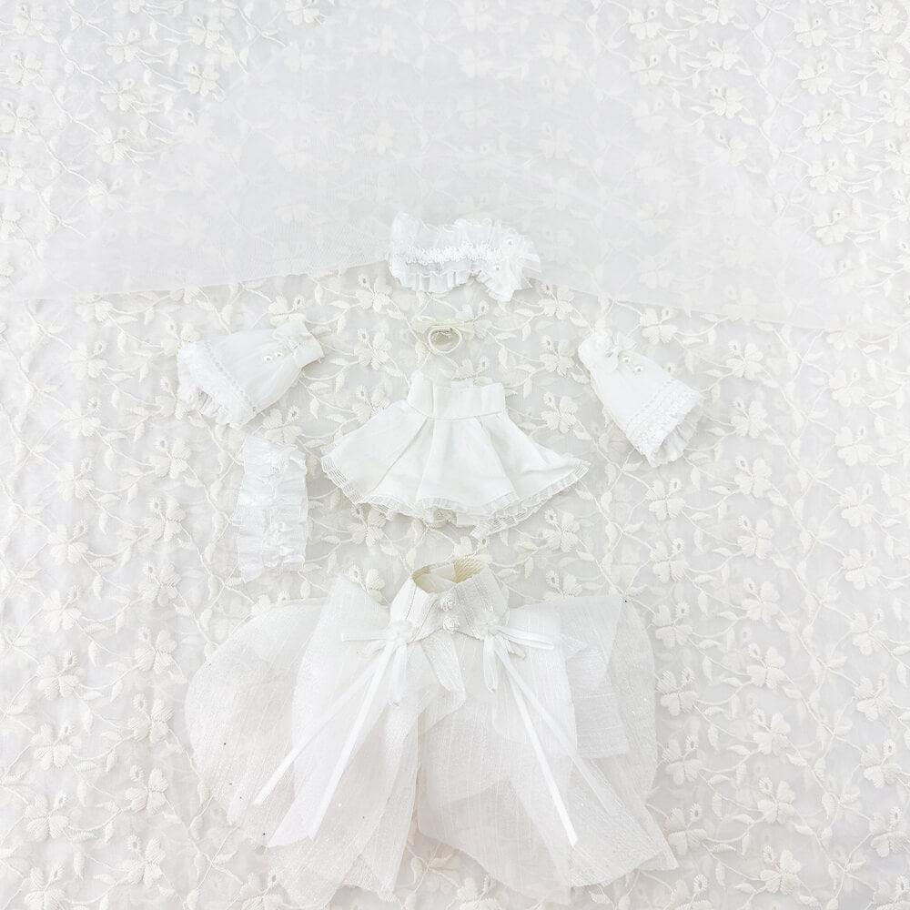 niannyyhouse OB22 OB24 Doll Clothes Wedding Dress Set Action Figure Dr