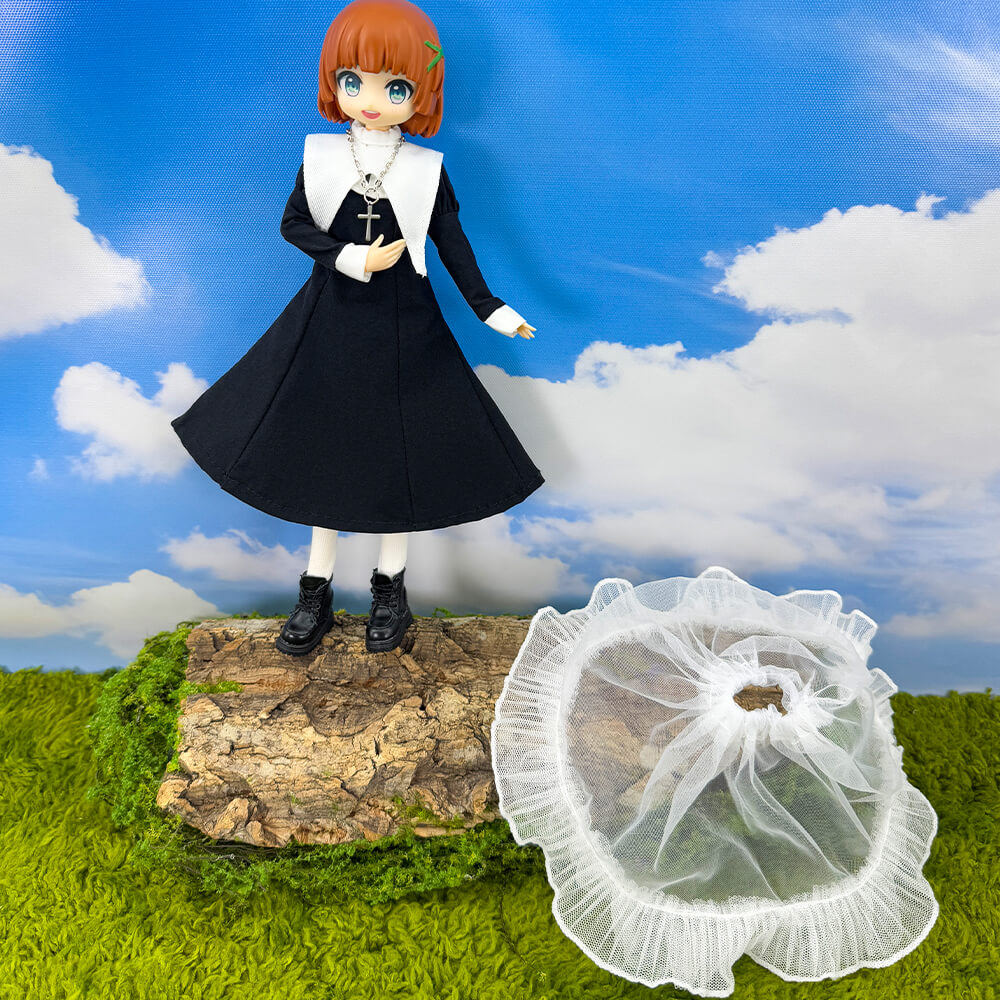 niannyyhouse Doll Clothes Nun Outfit for OB22 OB24 Action Figure Dress
