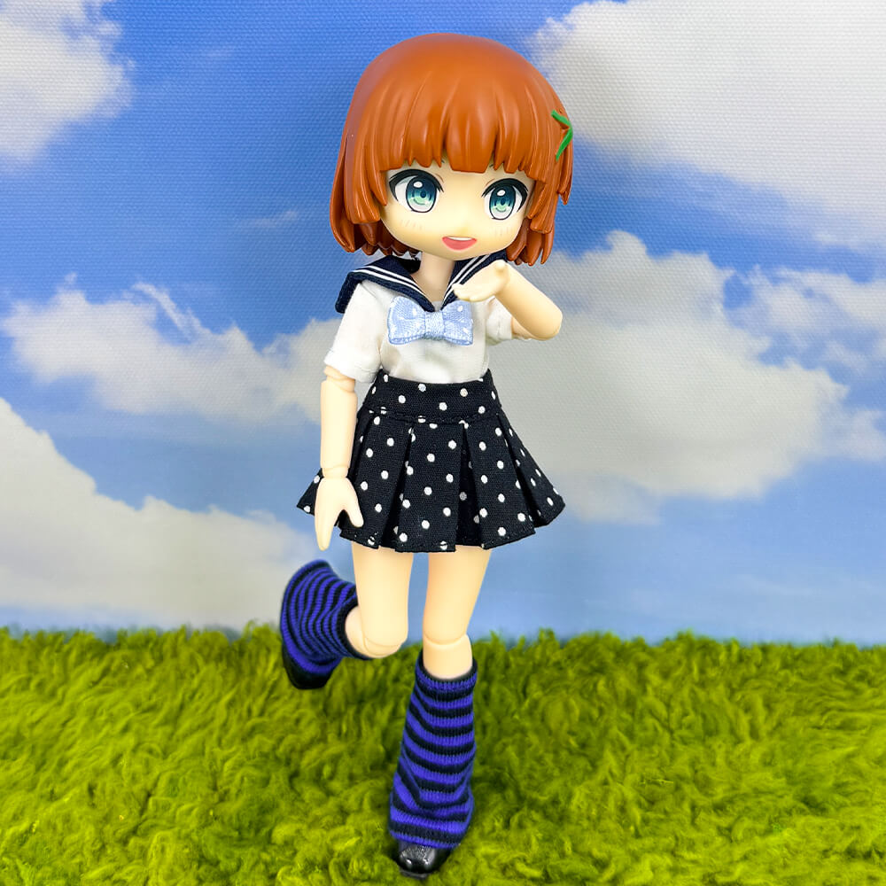 niannyyhouse Large 1/12 BJD Doll Academy Uniform 4-Piece Set (4.7in-5.5in) - Detail Showcase 6 | niannyyhouse