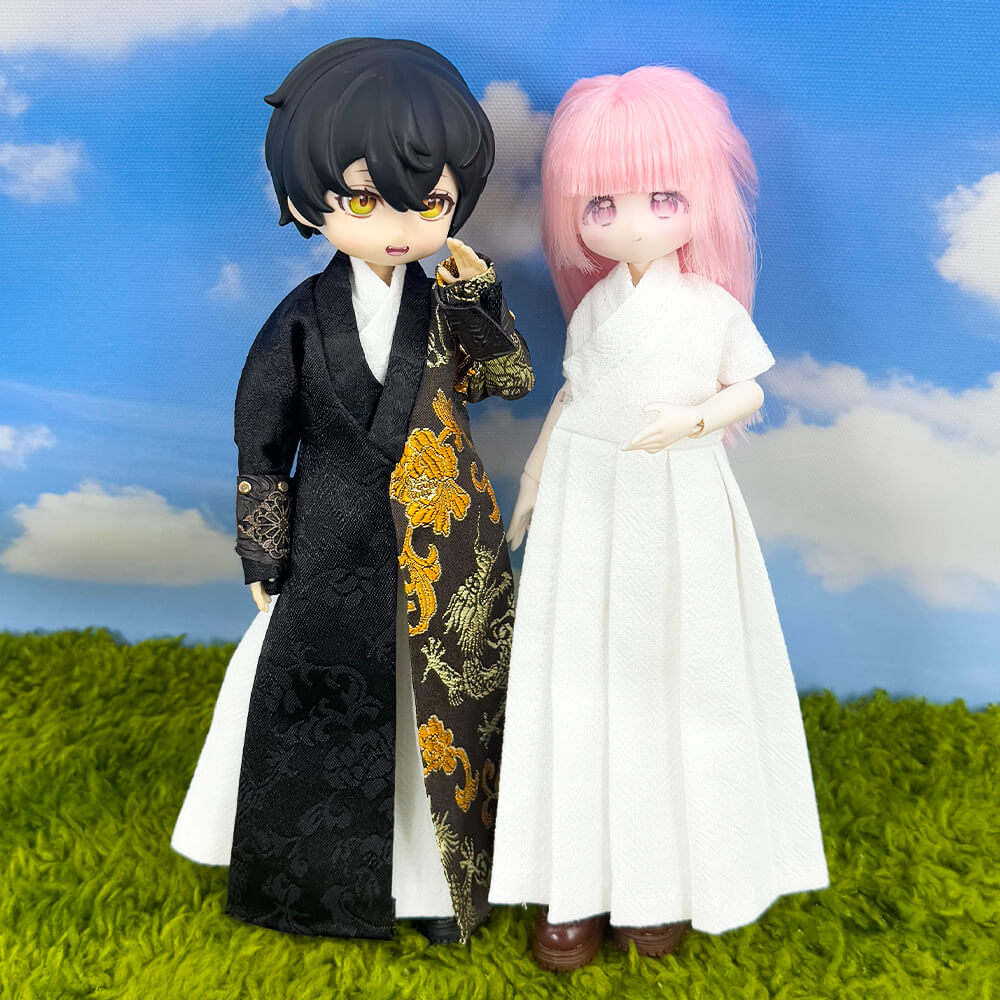 niannyyhouse 1/8 BJD Doll Traditional Hanfu Clothes Set Action Figure