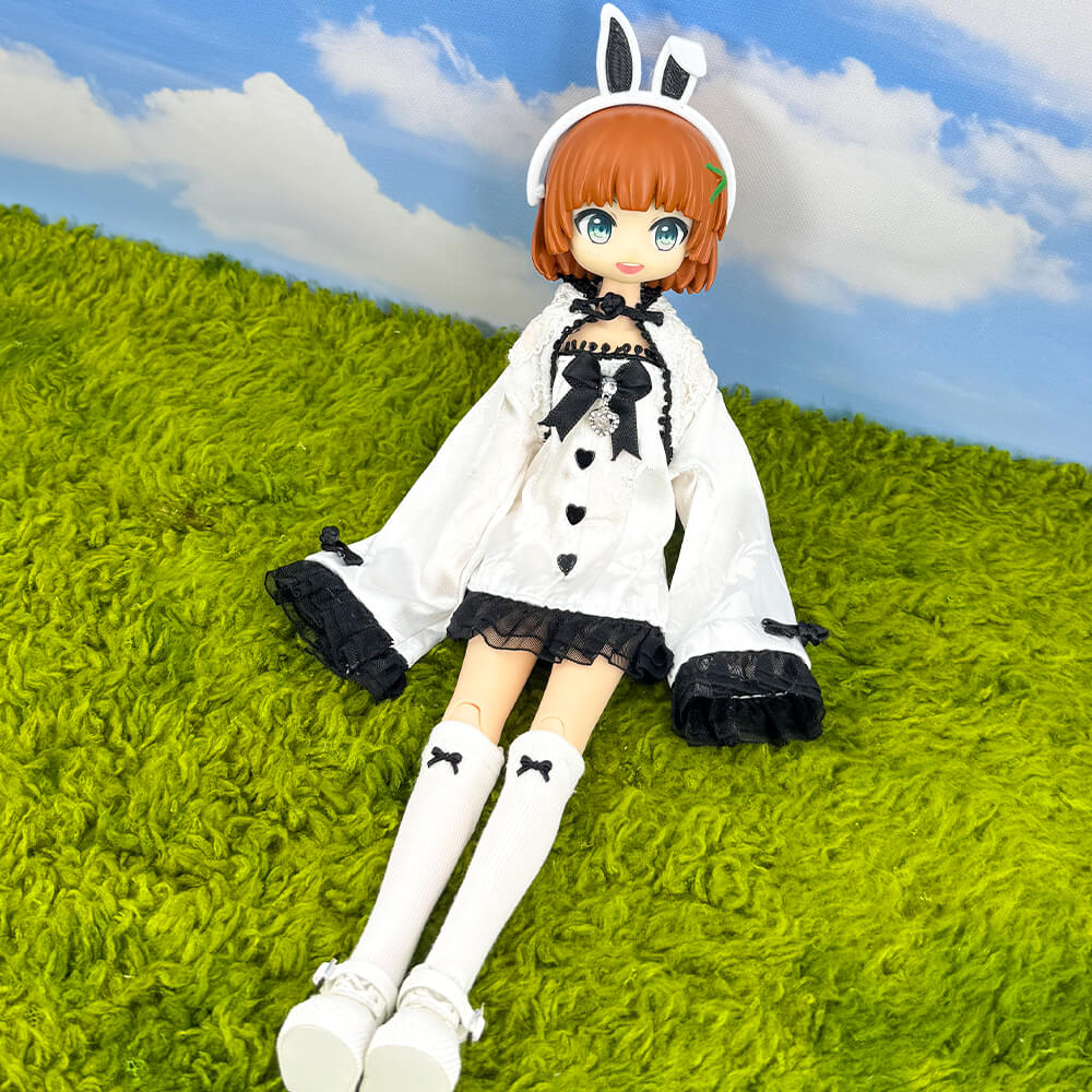 niannyyhouse OB22 OB24 Doll Bunny Girl Cosplay Outfit 3-Piece Set - Detail Showcase 7 | niannyyhouse