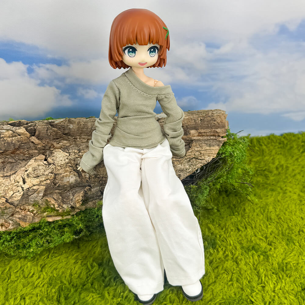 OB22 OB24 Doll Raglan T-Shirt & Curved-Leg Pants 2-Piece Set | niannyyhouse
