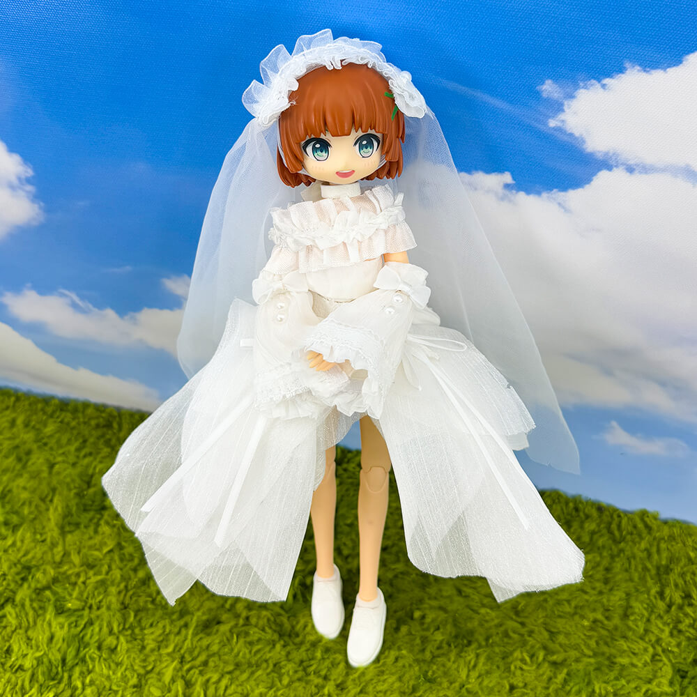 niannyyhouse OB22 OB24 Doll Clothes Wedding Dress Set Action Figure Dr