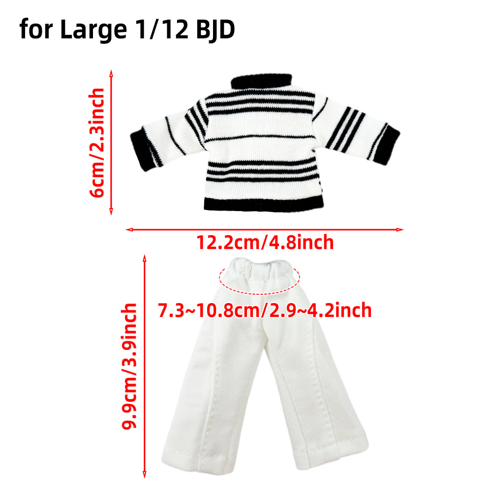 1/12 1/8 1/6 BJD Sweater Pants Backpack: 3-Piece Outfit – niannyyhouse