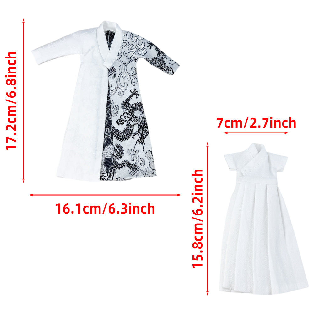 niannyyhouse 1/8 BJD Doll Traditional Hanfu Clothes Set Action Figure