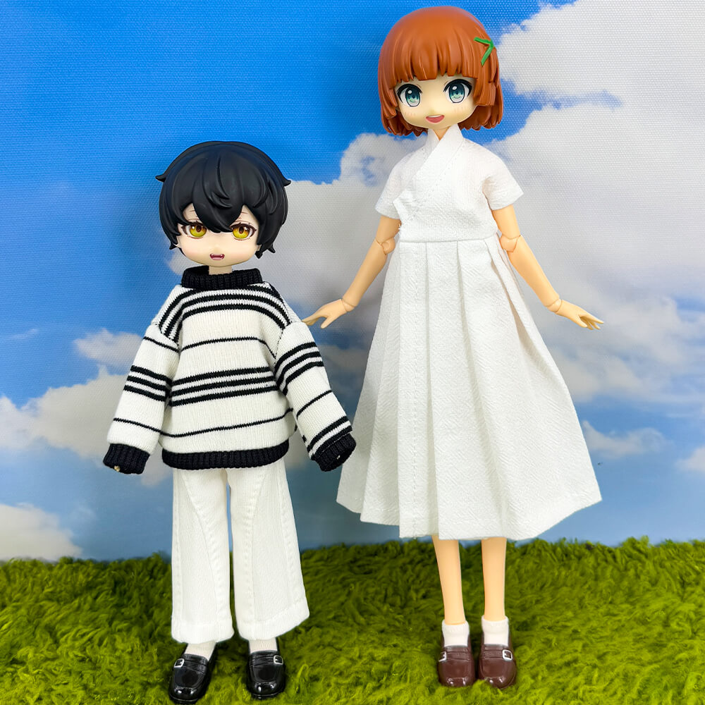 niannyyhouse Doll Uniform Shoes for OB22, OB24, 1/8 BJD, 1 Pair, Actio