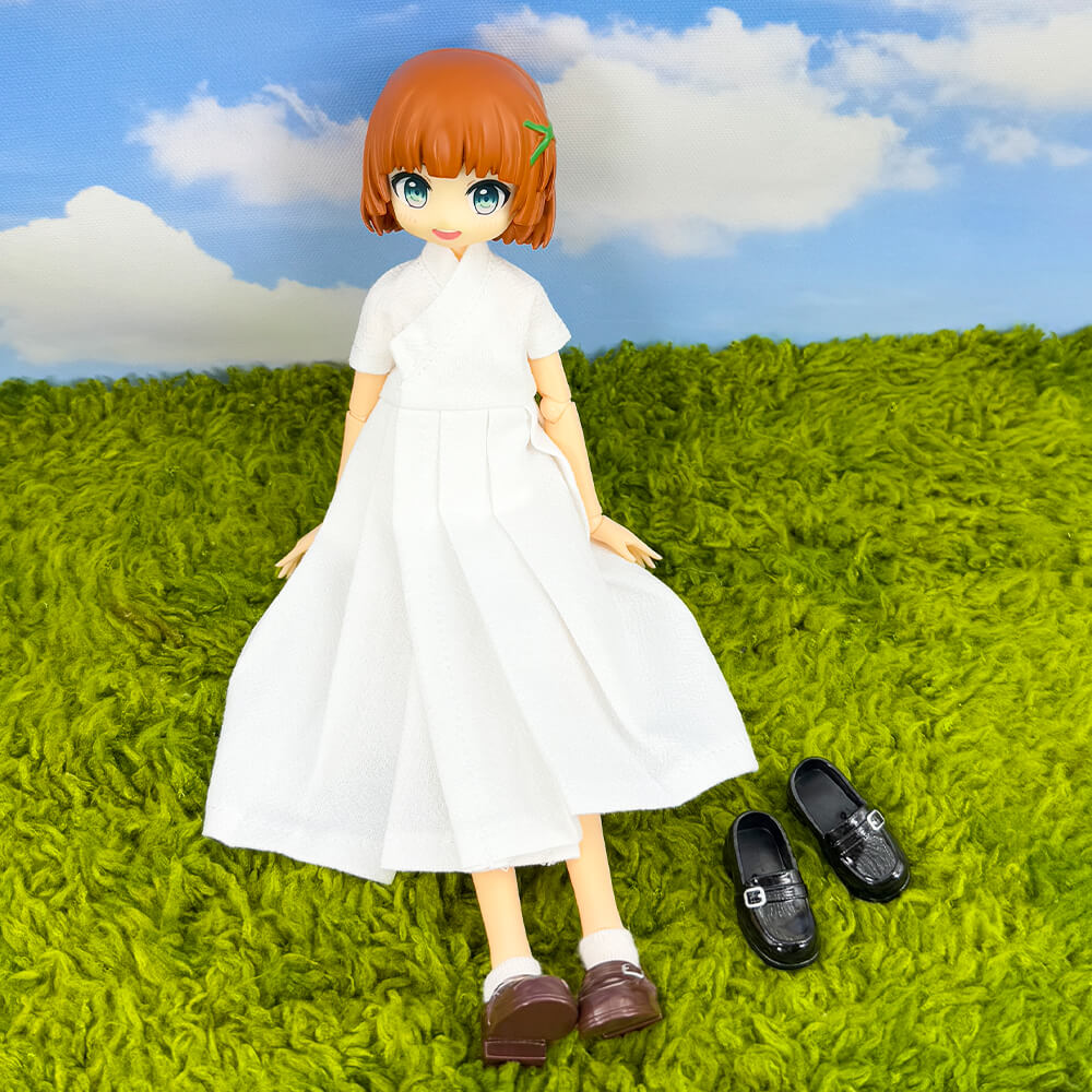 niannyyhouse Doll Uniform Shoes for OB22, OB24, 1/8 BJD, 1 Pair, Actio