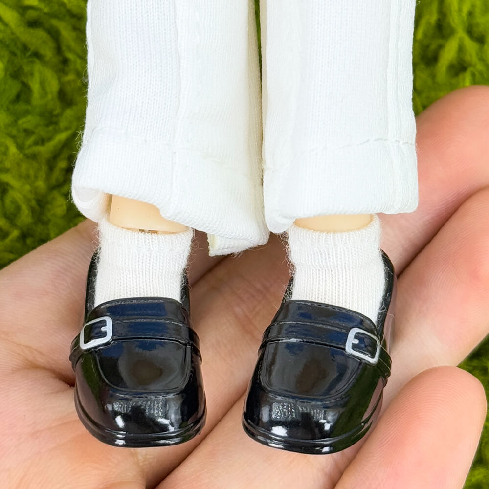 niannyyhouse Doll Uniform Shoes for OB22, OB24, 1/8 BJD, 1 Pair, Actio