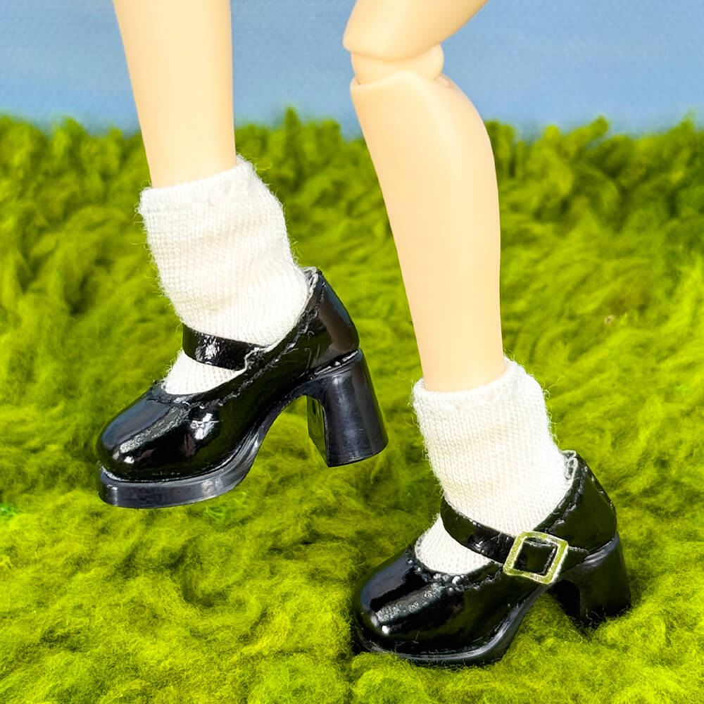 niannyyhouse Large 1/12 BJD Single-Strap High Heel Shoes (2.6cm Sole) - Detail Showcase 7 | niannyyhouse