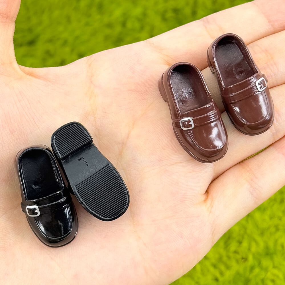 niannyyhouse Doll Uniform Shoes for OB22, OB24, 1/8 BJD, 1 Pair, Actio