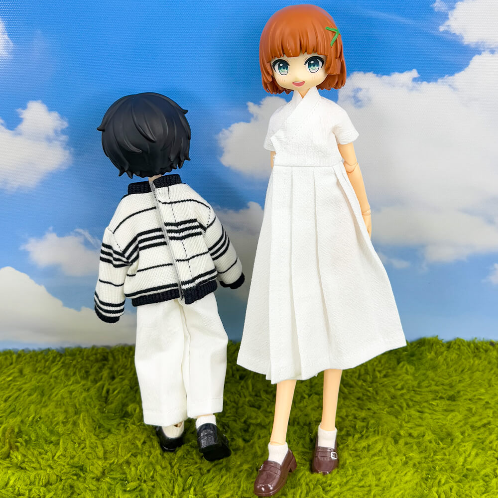 niannyyhouse Doll Uniform Shoes for OB22, OB24, 1/8 BJD, 1 Pair, Actio
