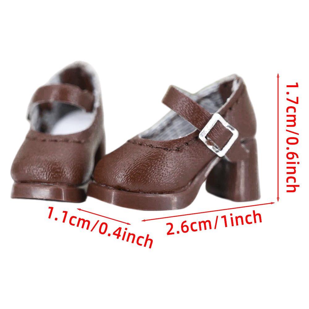 niannyyhouse Large 1/12 BJD Single-Strap High Heel Shoes (2.6cm Sole) - Detail Showcase 4 | niannyyhouse