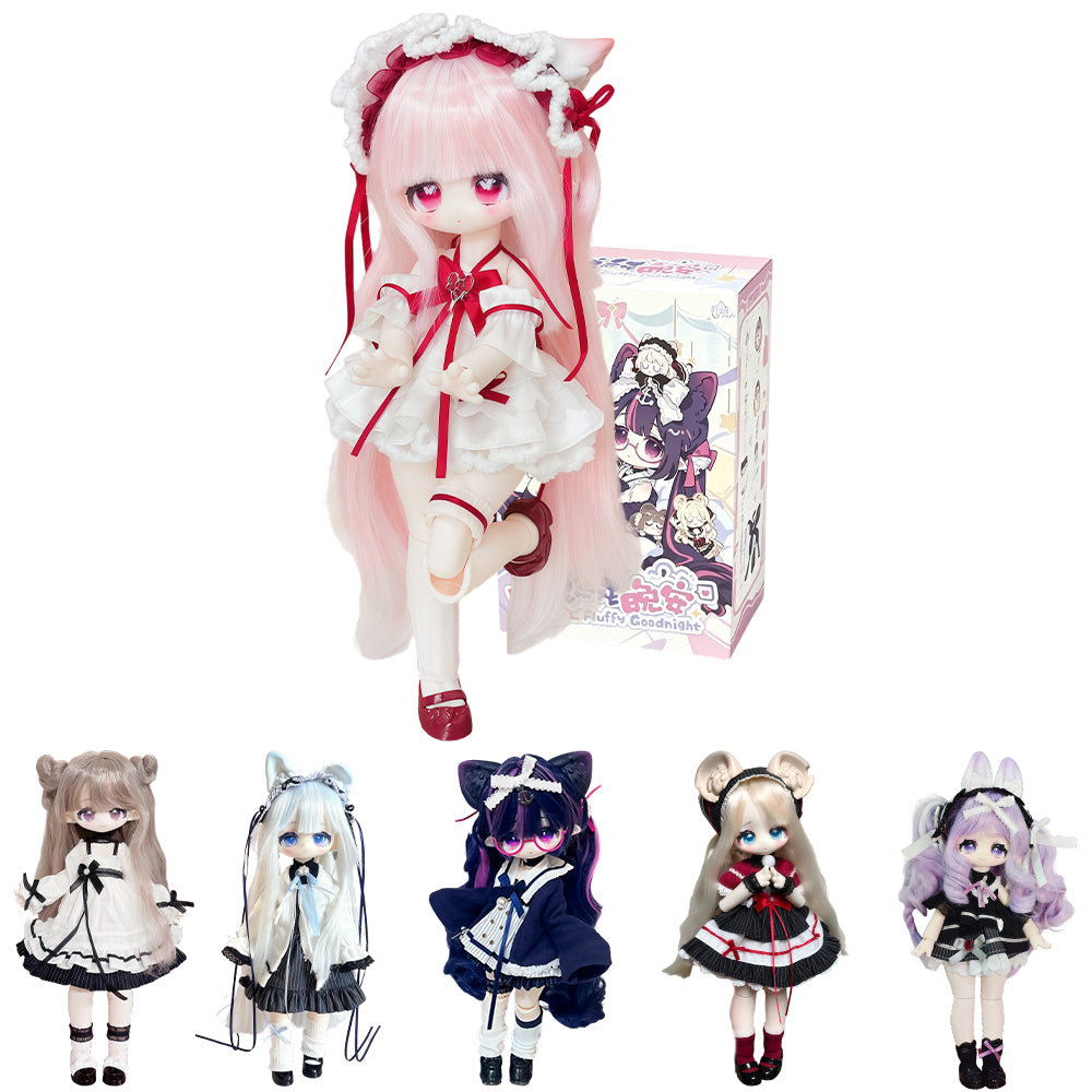 niannyyhouse BJD Blind Box Fluffy Goodnight Series Action Figure Inclu