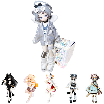 niannyyhouse 1/8 Scale BJD Blind Box Meow Power Series | Collectible Ornaments, Complete Clothes Set, Dress-Up, Articulated Mini Figure - view 2