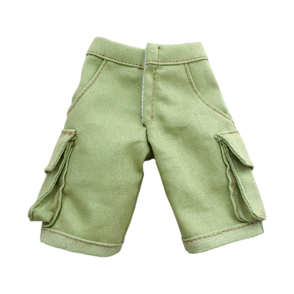 niannyyhouse 1/6 BJD Doll Cargo Shorts Casual Pocket Pants - Detail Showcase Angle 12 | niannyyhouse