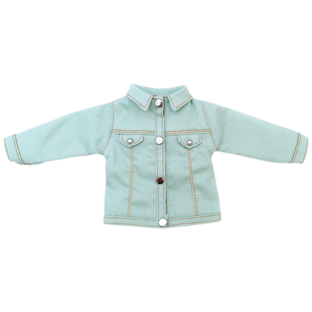 niannyyhouse 1/6 BJD Doll Denim Jacket Casual Streetwear Coat - Detail Showcase Angle 14 | niannyyhouse
