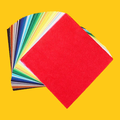 40pcs Felt Fabric Sheet Assorted Color Felt Pack DIY Craft Squares Nonwoven 1mm Thick