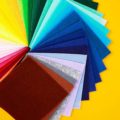 40pcs Felt Fabric Sheet Assorted Color Felt Pack DIY Craft Squares Nonwoven 1mm Thick - view 2