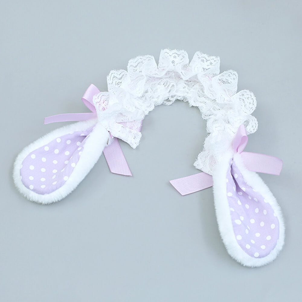 Rabbit Ear Hair Hoop for 20cm Plush Dolls | Multi-Color, Kawaii 3D Ears doll clothes for 10cm 15cm 20cm stuffed toy