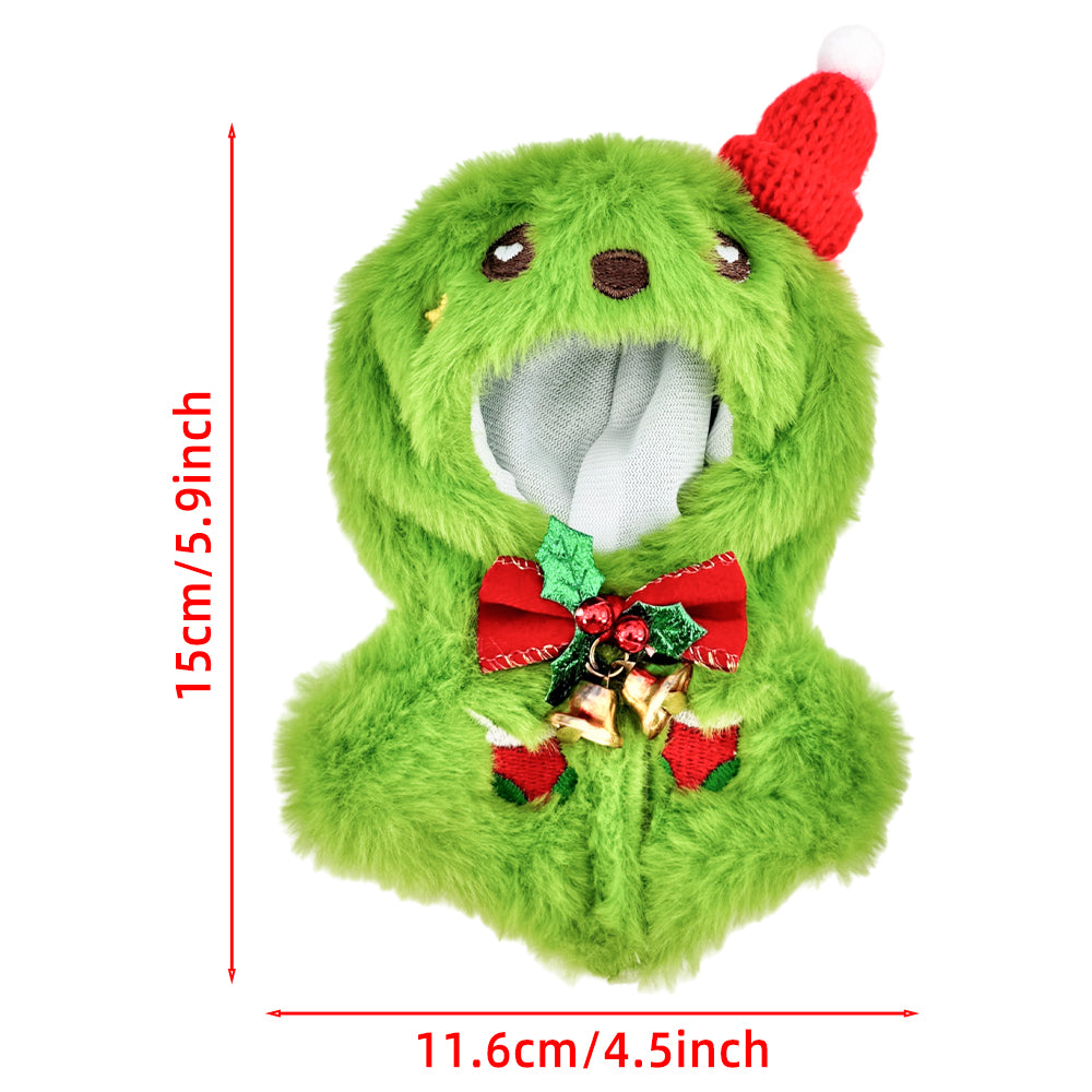 niannyyhouse 10cm 15cm Plush Doll Christmas Capelet Shawl (Snowman & Reindeer) - Detail Showcase 4 | niannyyhouse