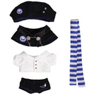 Plush Doll Clothes Magic School Style Set 10-15cm | Hat & Cloak Included, Shirt Pants & Scarf, Soft Stuffed Animal, Dress Up Accessories - photo 3 of 14