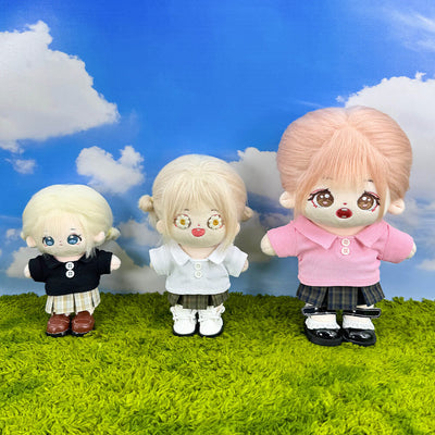 niannyyhouse 10cm 15cm 20cm Plush Doll Clothes Plaid Pleated Skirt Soft Stuffed Animal Dress Up Accessories - view 2