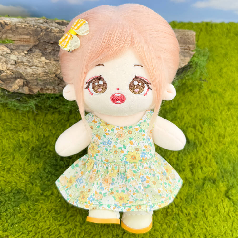 10cm 15cm 20cm Plush Doll Clothes: Floral Summer Dress – niannyyhouse